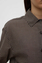 HARRIET CHECK LONG SLEEVE | BROWN/BLACK