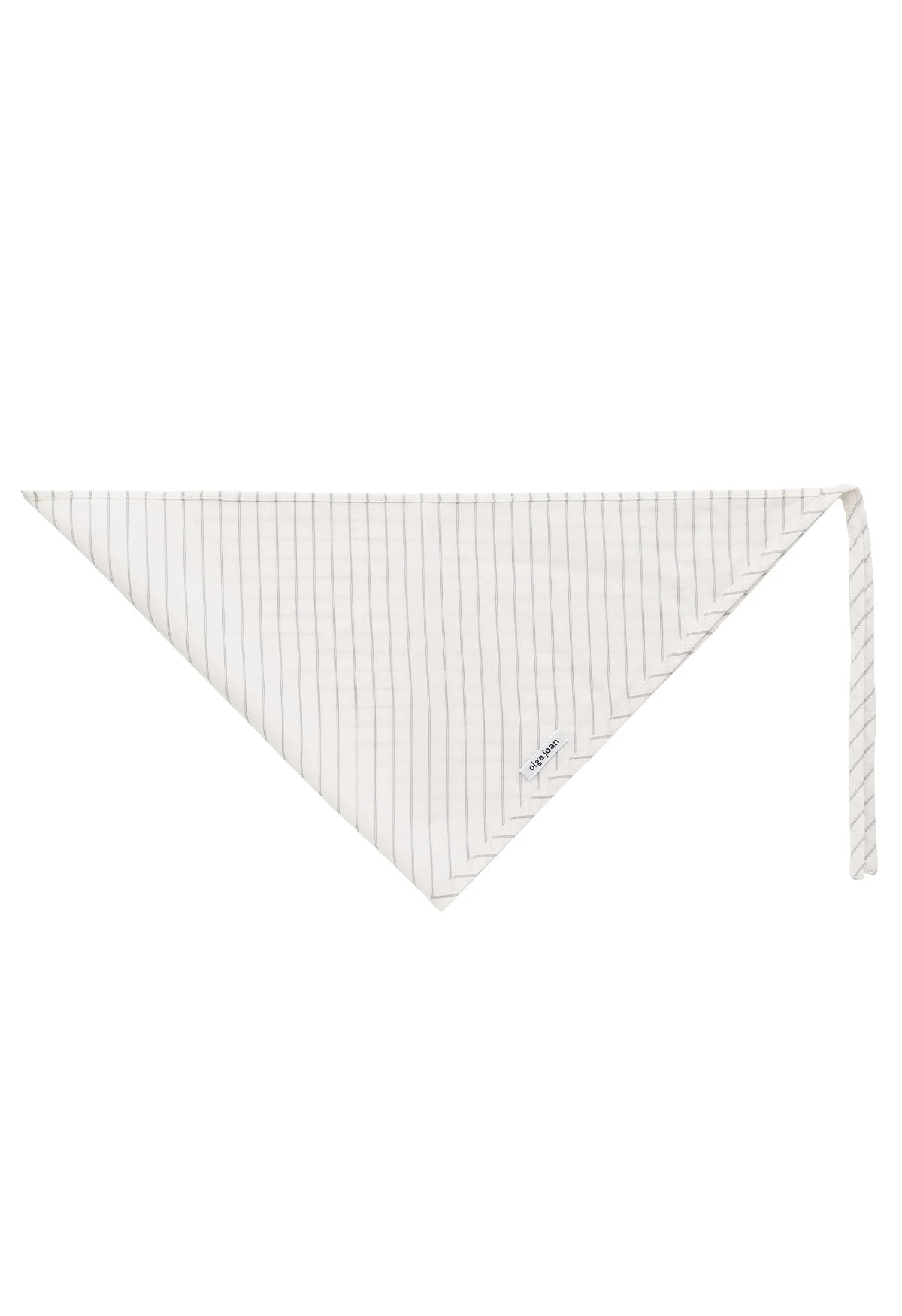 Olga Joan Headscarf Crema Stripe Cotton