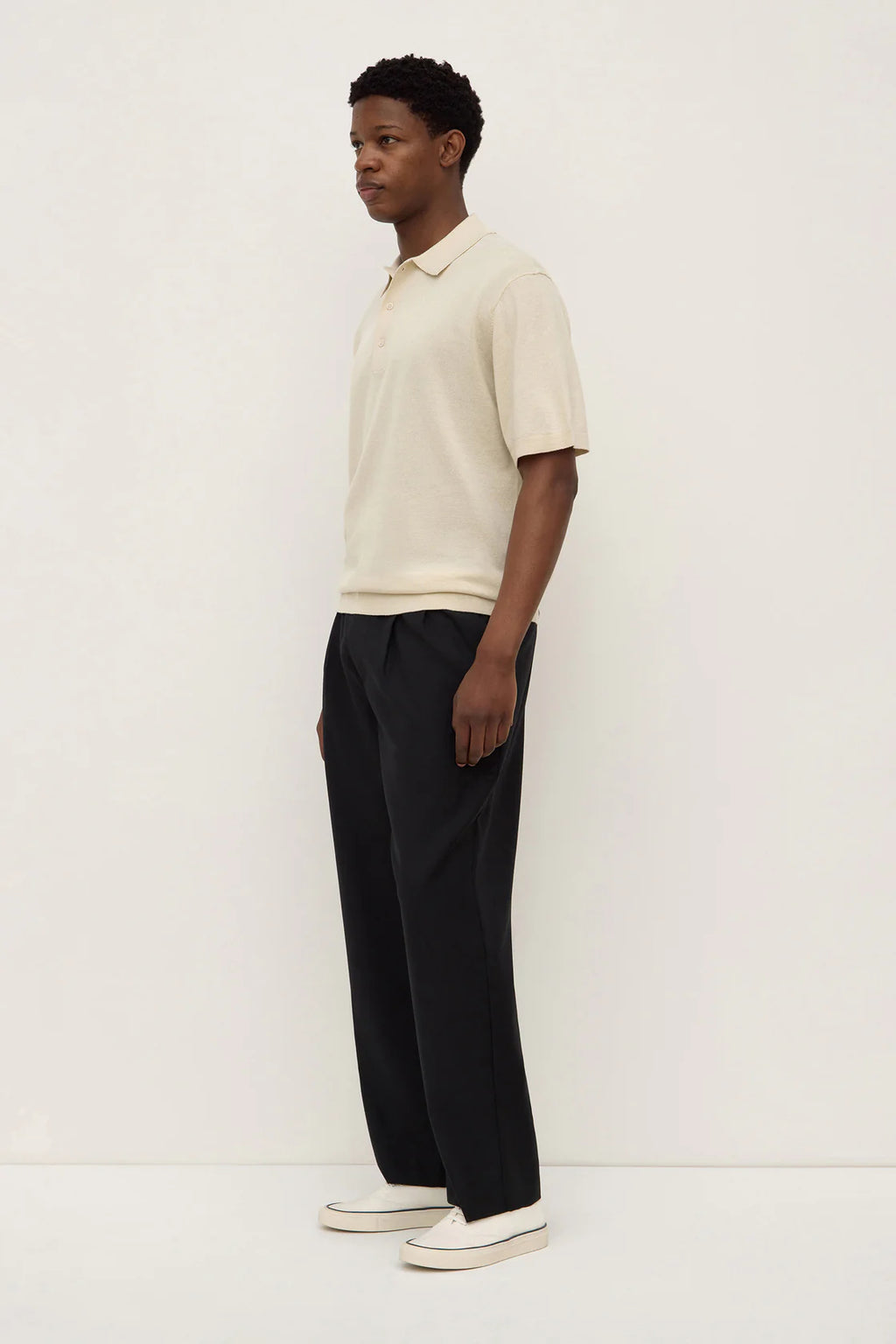 HENRY KNIT POLO | LIMESTONE