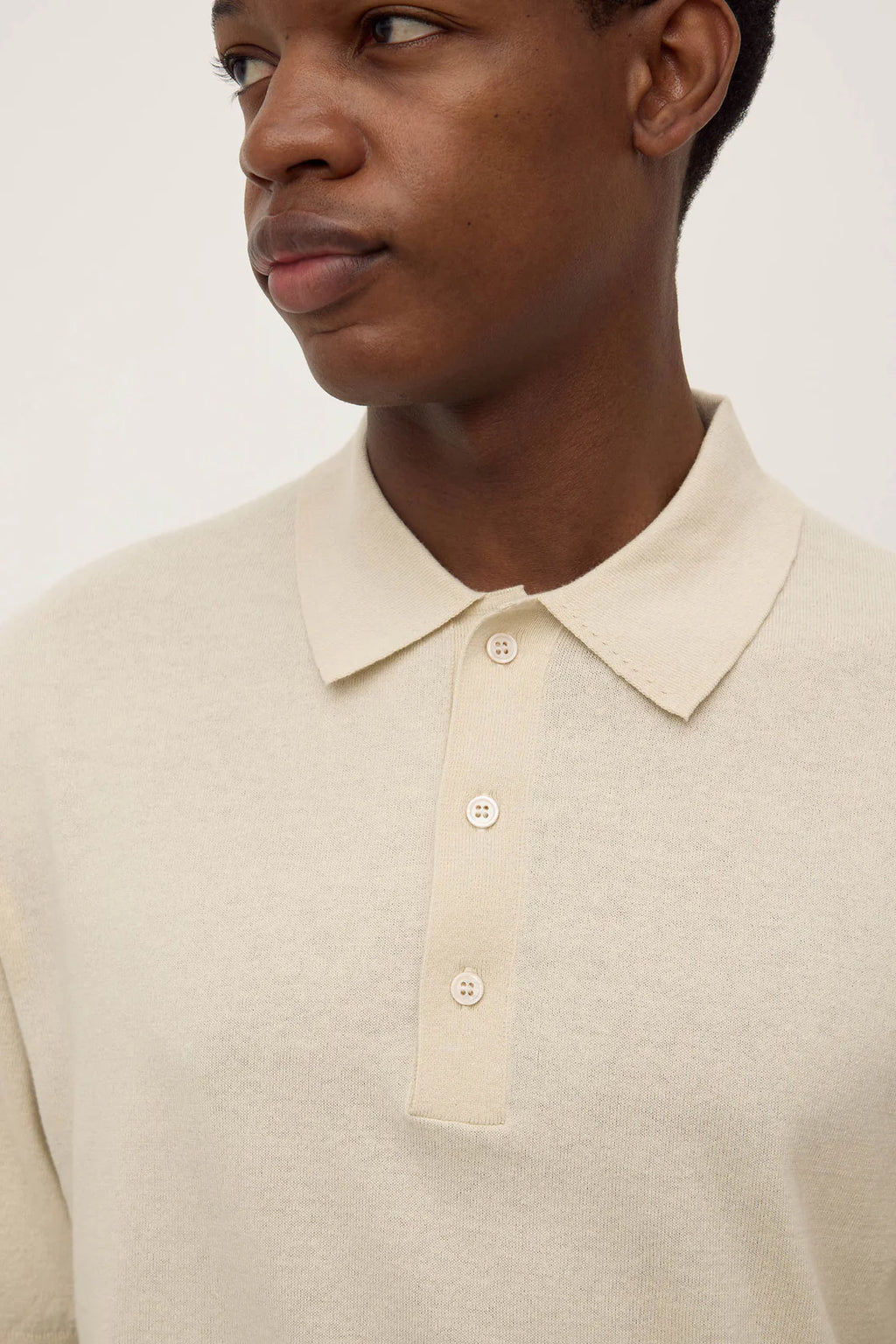 HENRY KNIT POLO | LIMESTONE