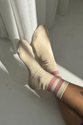HER VARSITY SOCKS | ROSE