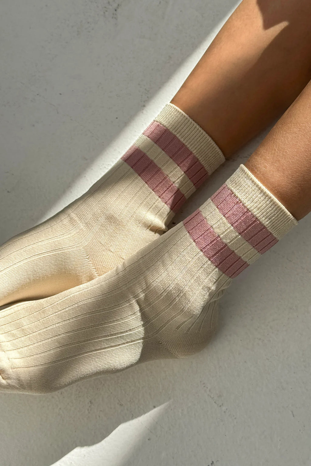 HER VARSITY SOCKS | ROSE