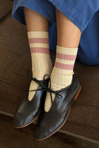 Le Bon Shoppe Her Varsity Socks Rose