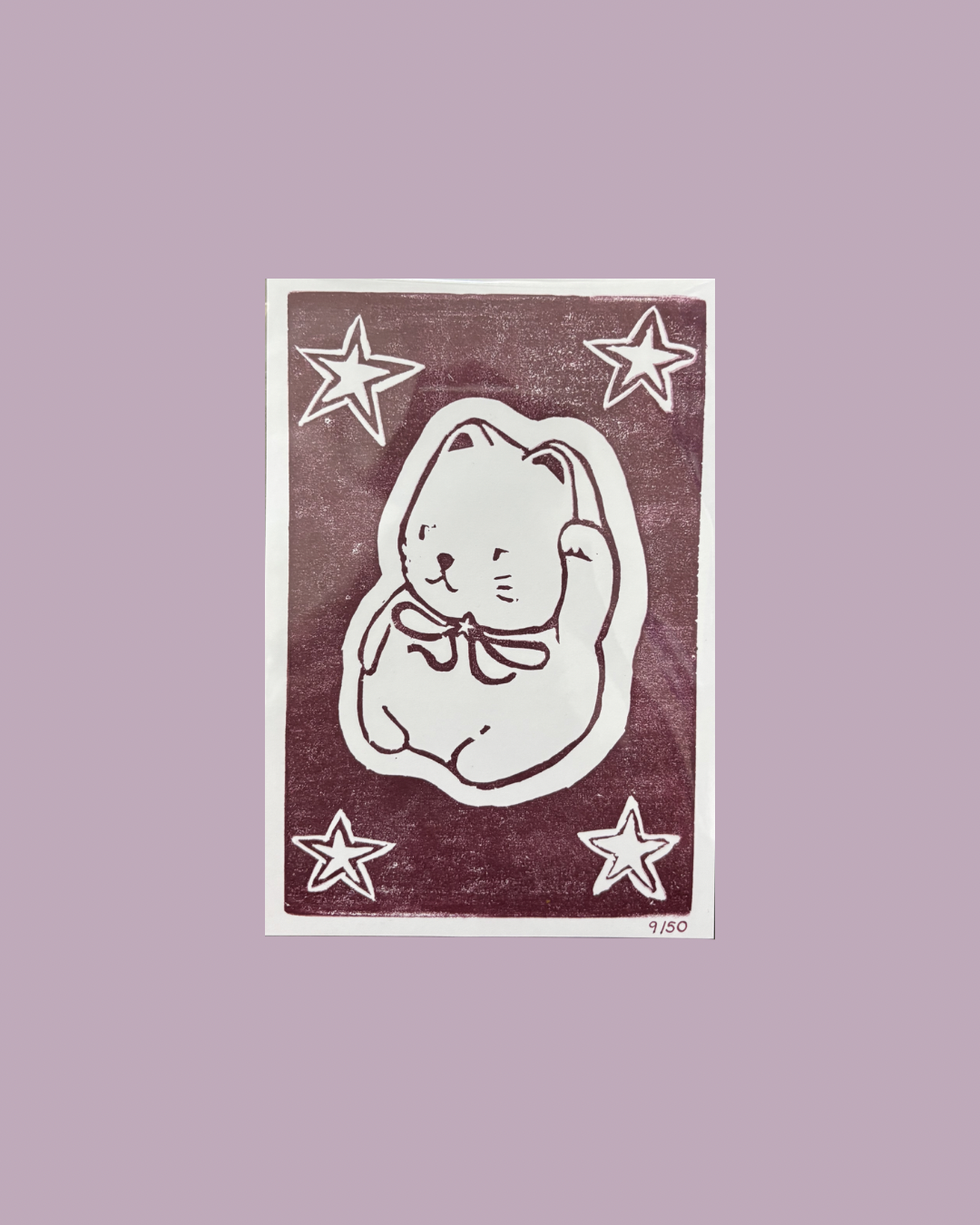 The Keepsake Club 'Star' Lino Print