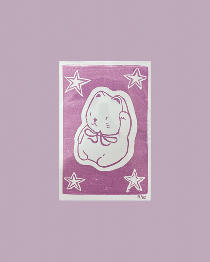 The Keepsake Club 'Star' Lino Print