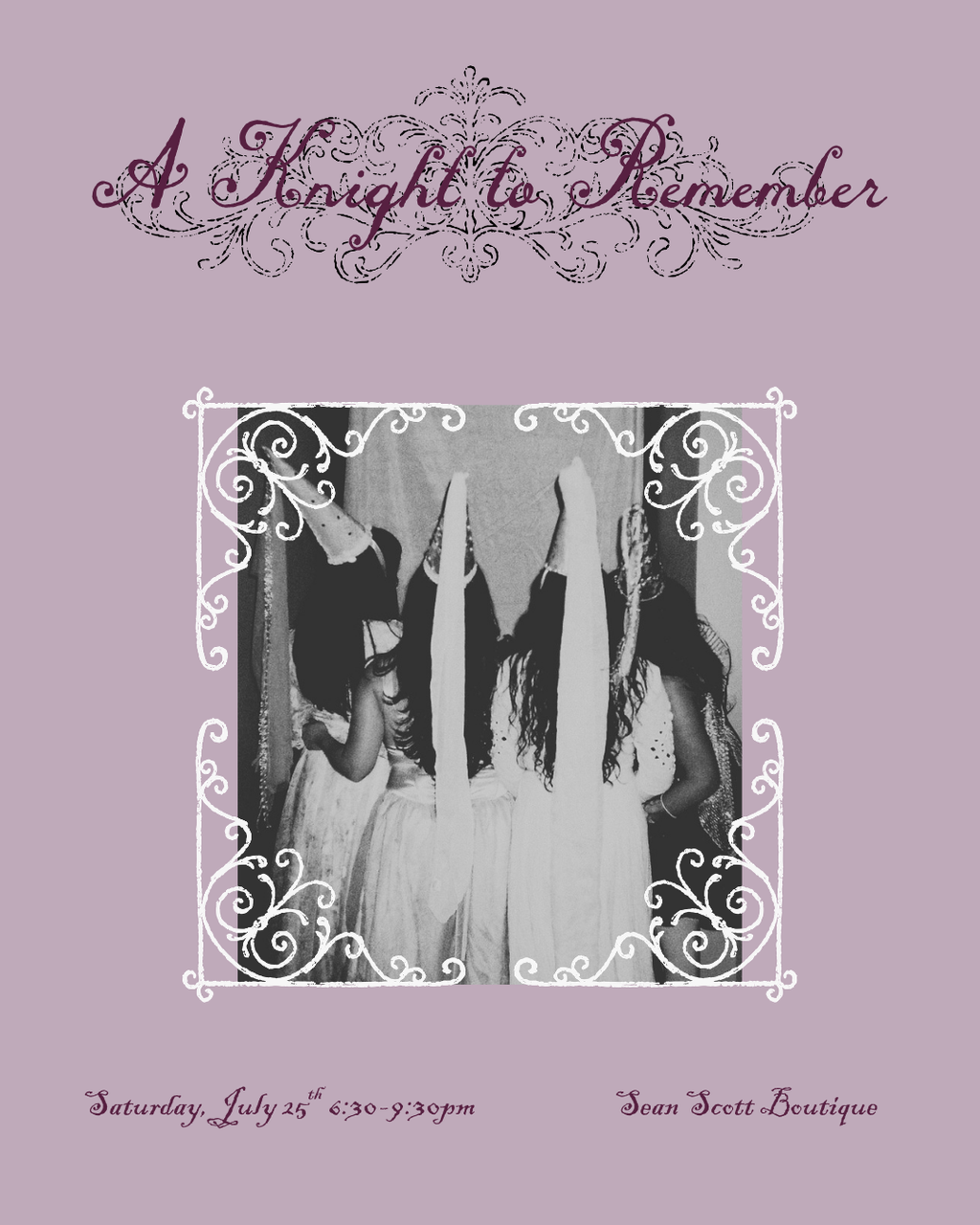 A KNIGHT TO REMEMBER | SCRAPBOOKING SOIREE | 25 JULY
