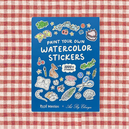 Art By Elowyn Paint Your Own Watercolor Stickers Book 1