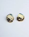 OYSTER DISC EARRINGS | GOLD