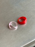 GLASS RING | SCARLET