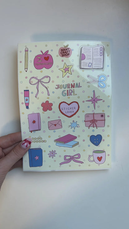 Nany Craft Shop Crafty Girl A5 Sticker Sheet