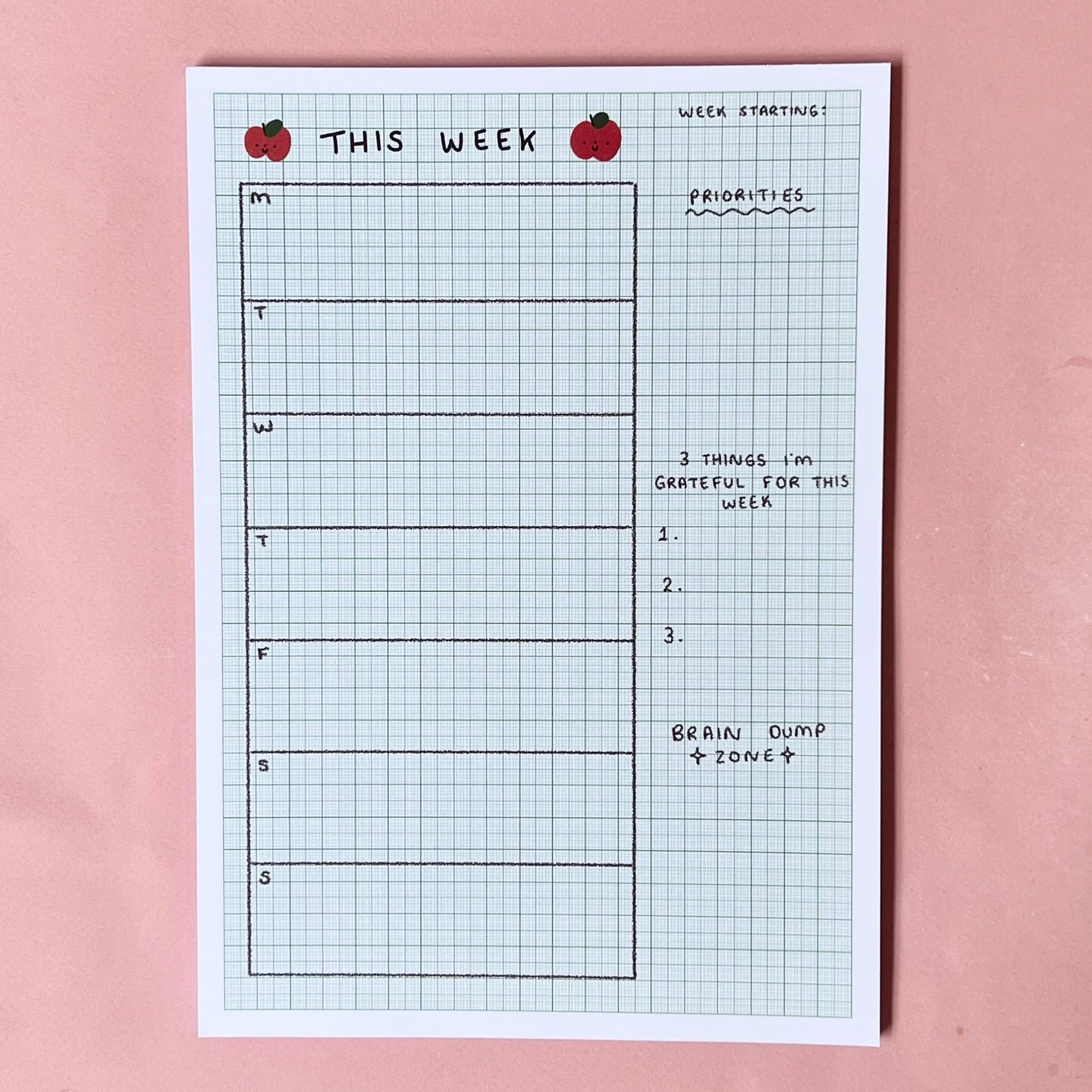 A4 WEEKLY PLANNER