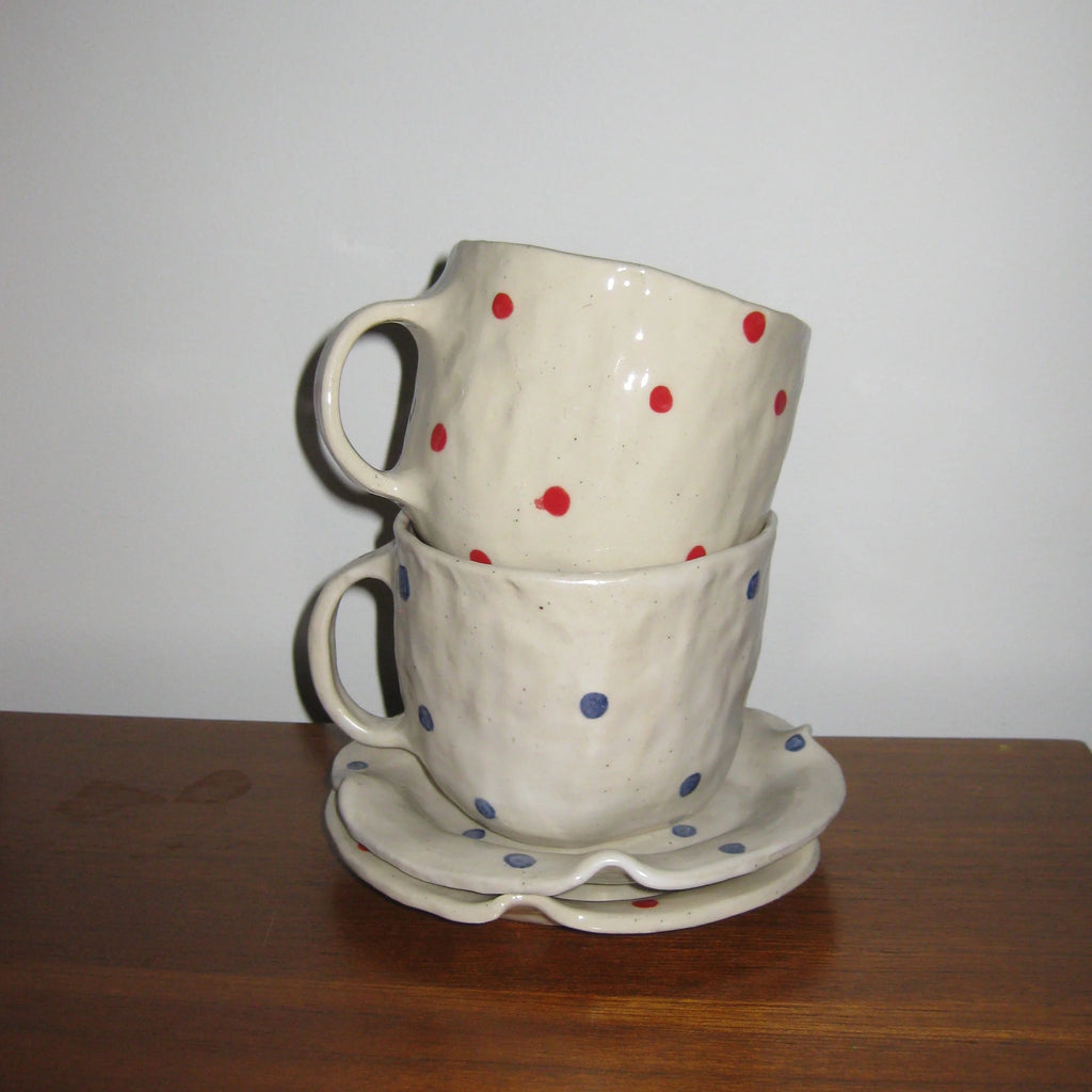BLUE SPOTTY SAUCER