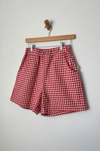 CITY SHORTS | RED GINGHAM
