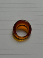 GLASS RING | AMBER
