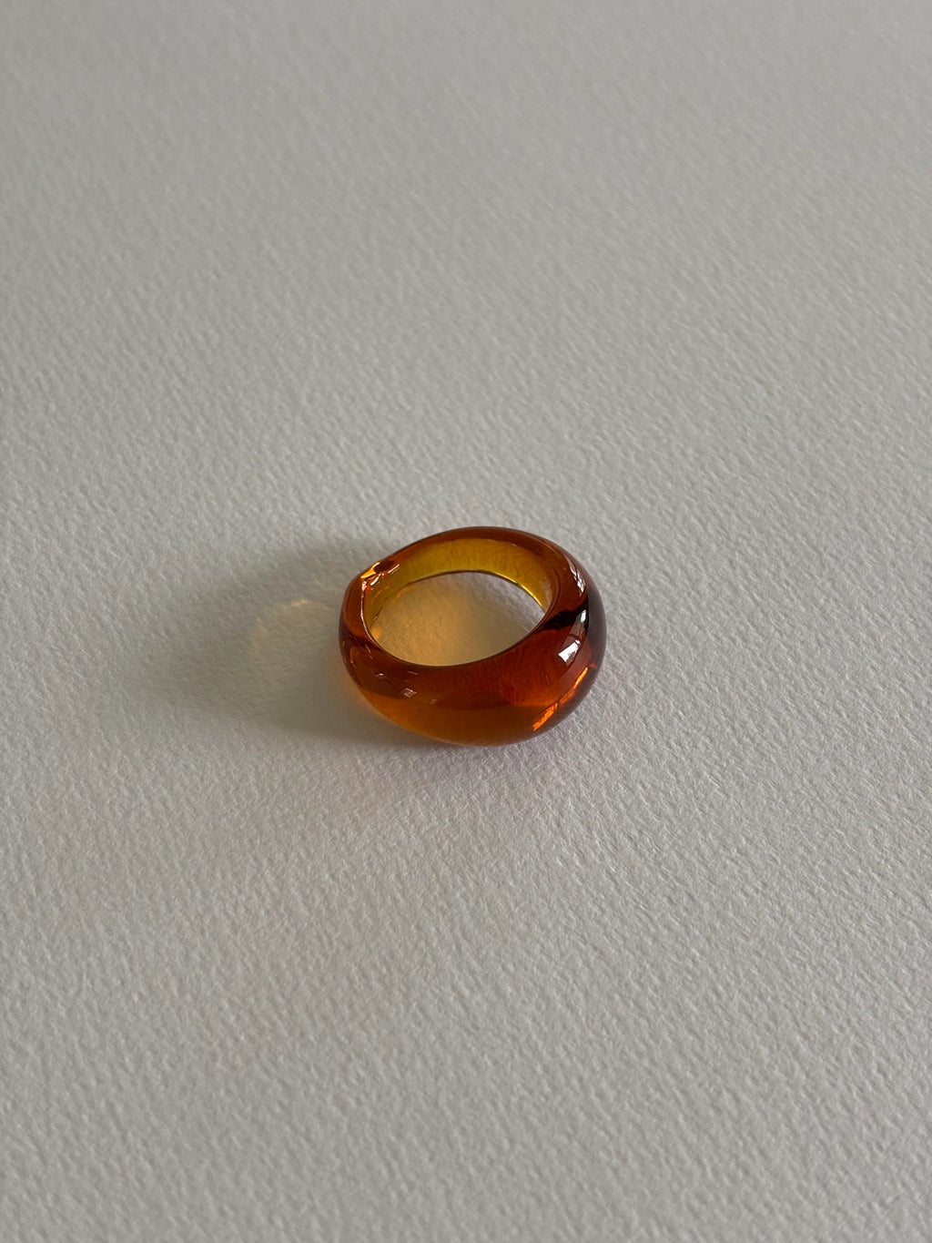 GLASS RING | AMBER