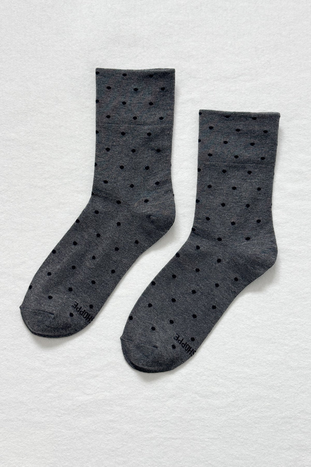 SNEAKER SOCKS | POLKA DOT | CHARCOAL/BLACK