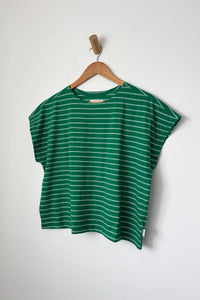 CHÉRIE TEE | GREEN/WHITE
