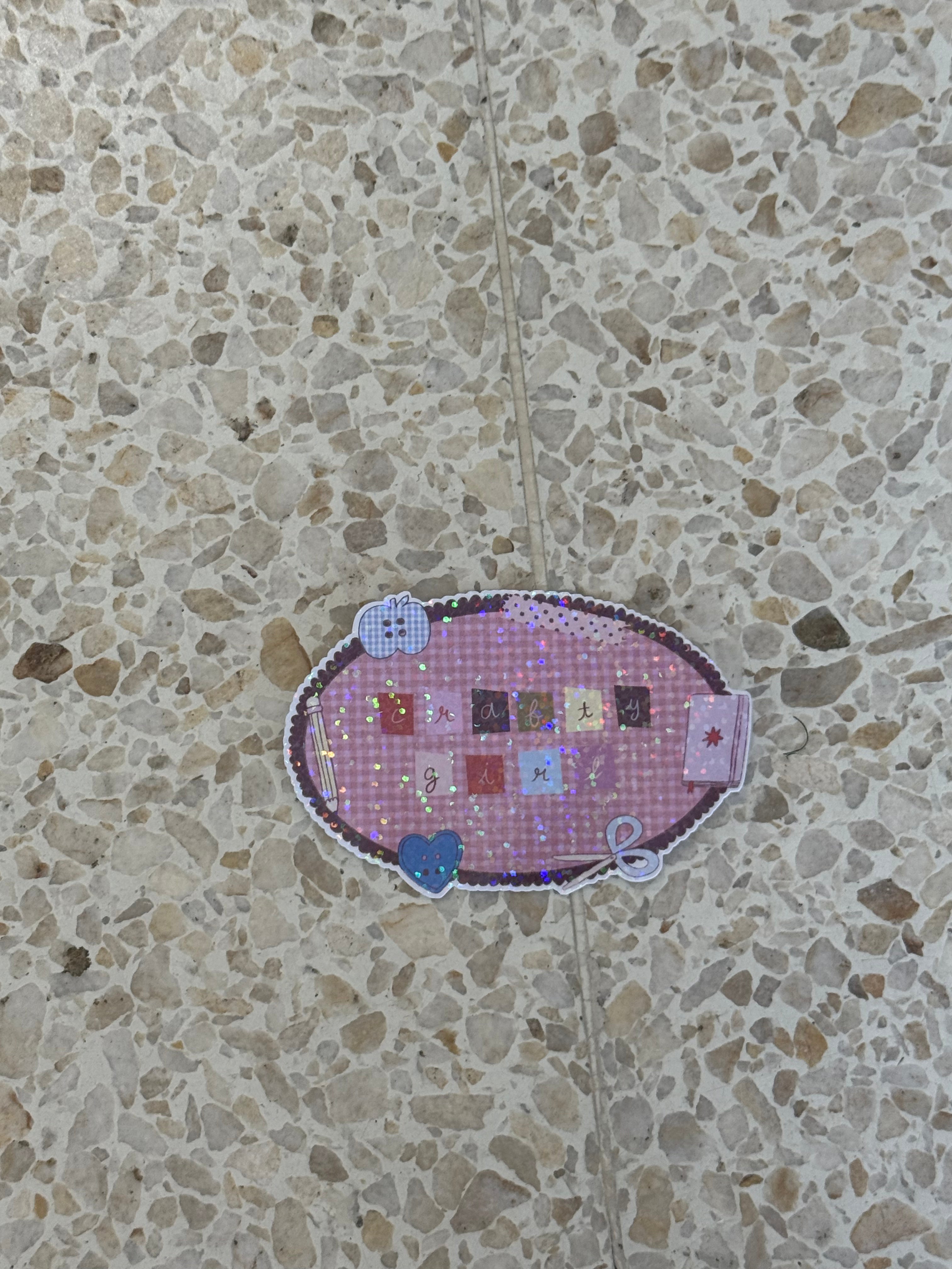 CRAFTY GIRL XL STICKER | NANY CRAFT SHOP