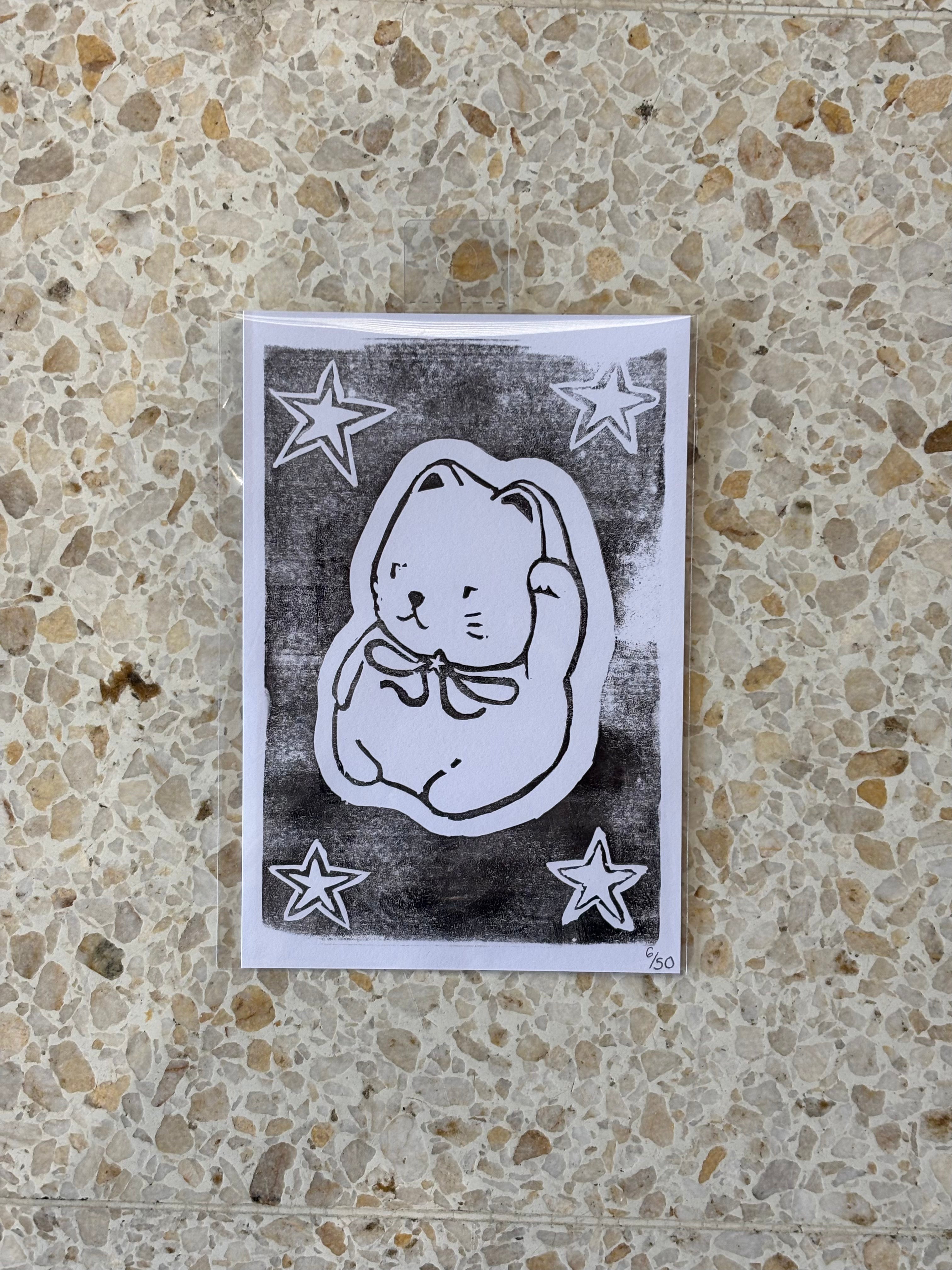 The Keepsake Club 'Star' Lino Print