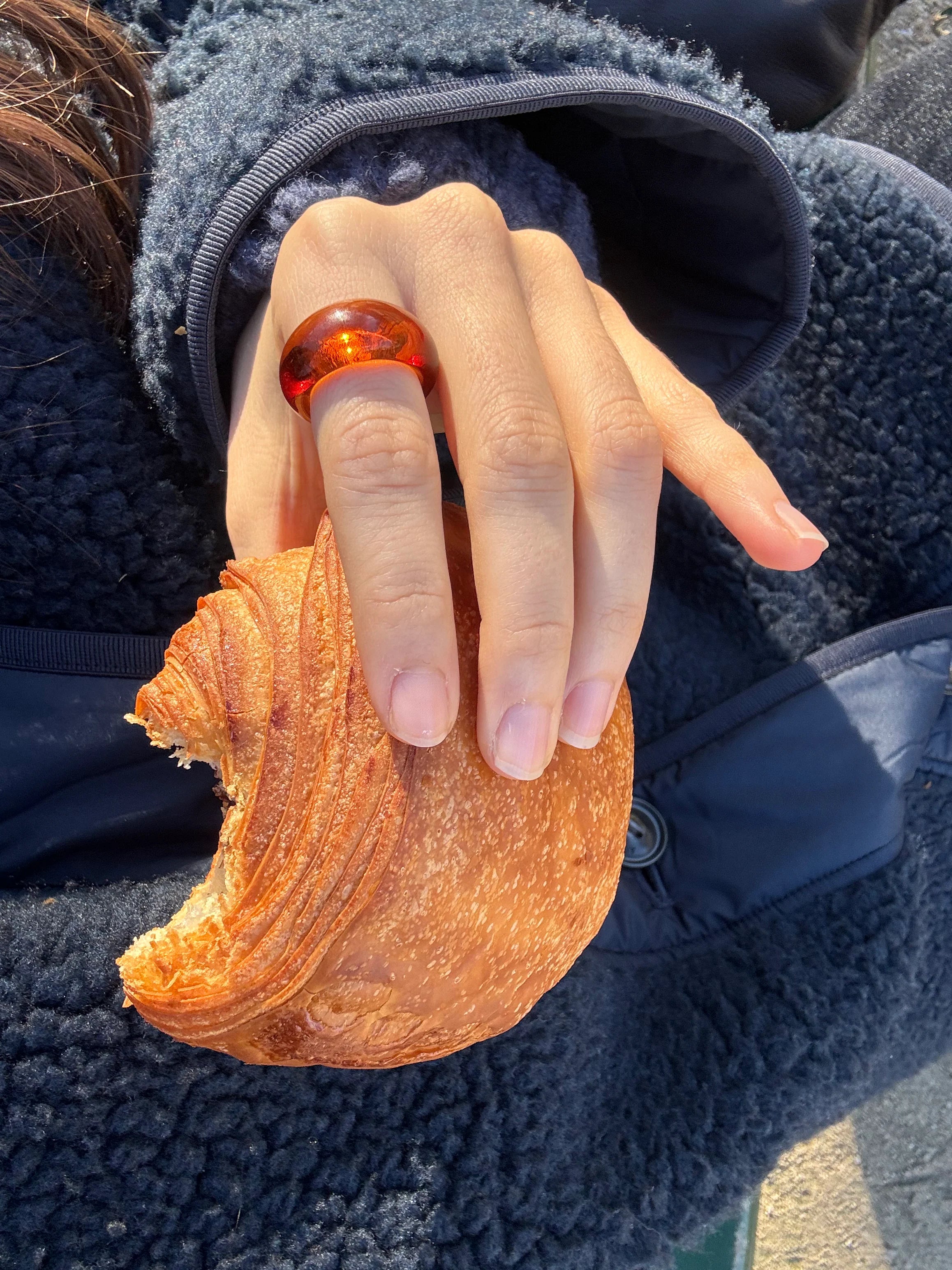 GLASS RING | AMBER