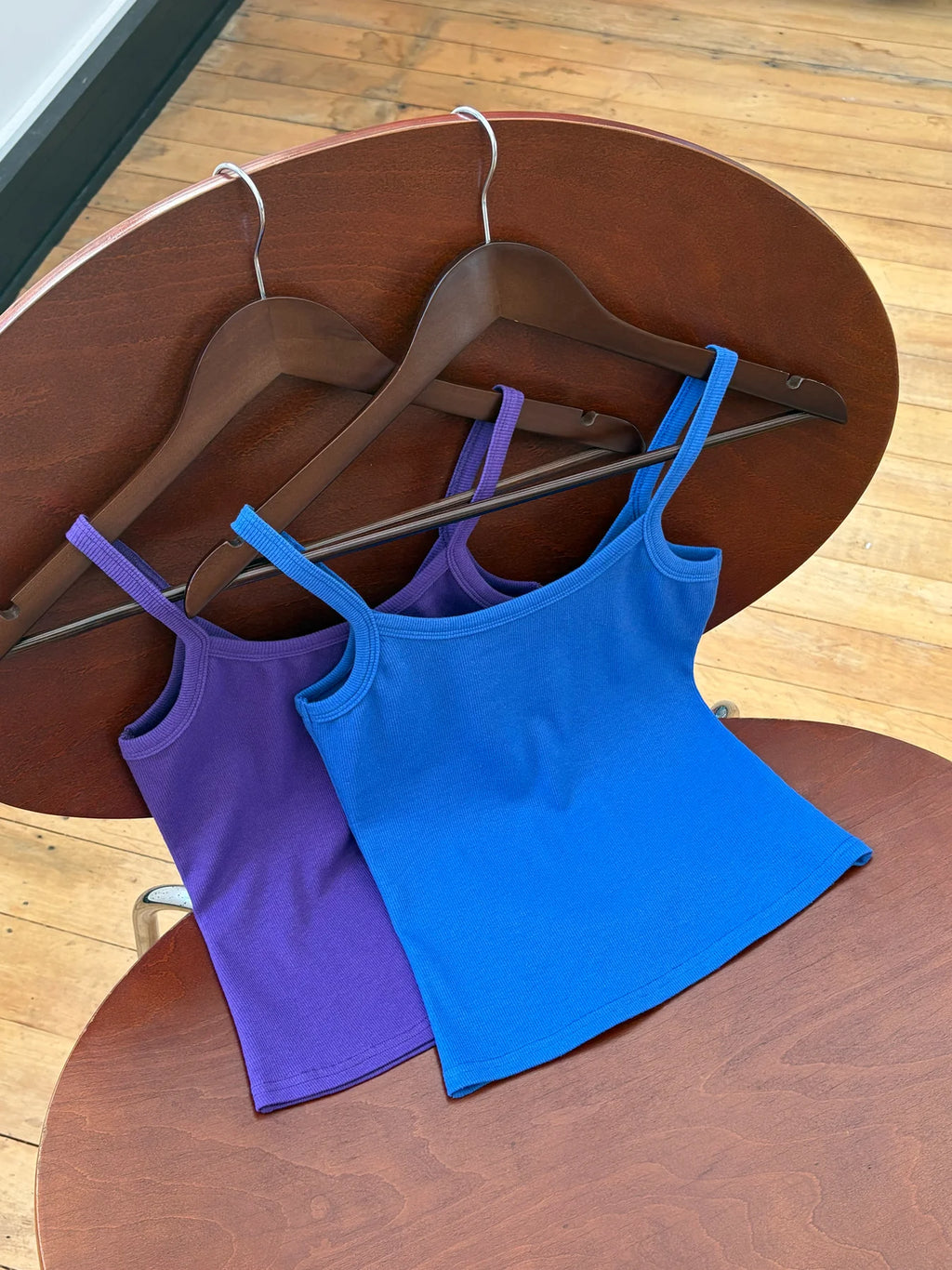 RIBBED SINGLET | COBALTO