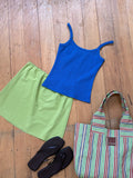 RIBBED SINGLET | COBALTO
