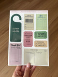 CRAFTY GIRL TRAVEL TRINKET STICKER SHEET