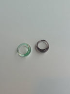 GLASS RING | SMOKE