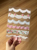 CLEAR VINTAGE ICING STICKER SHEET