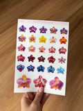 ORCHID STICKER SHEET