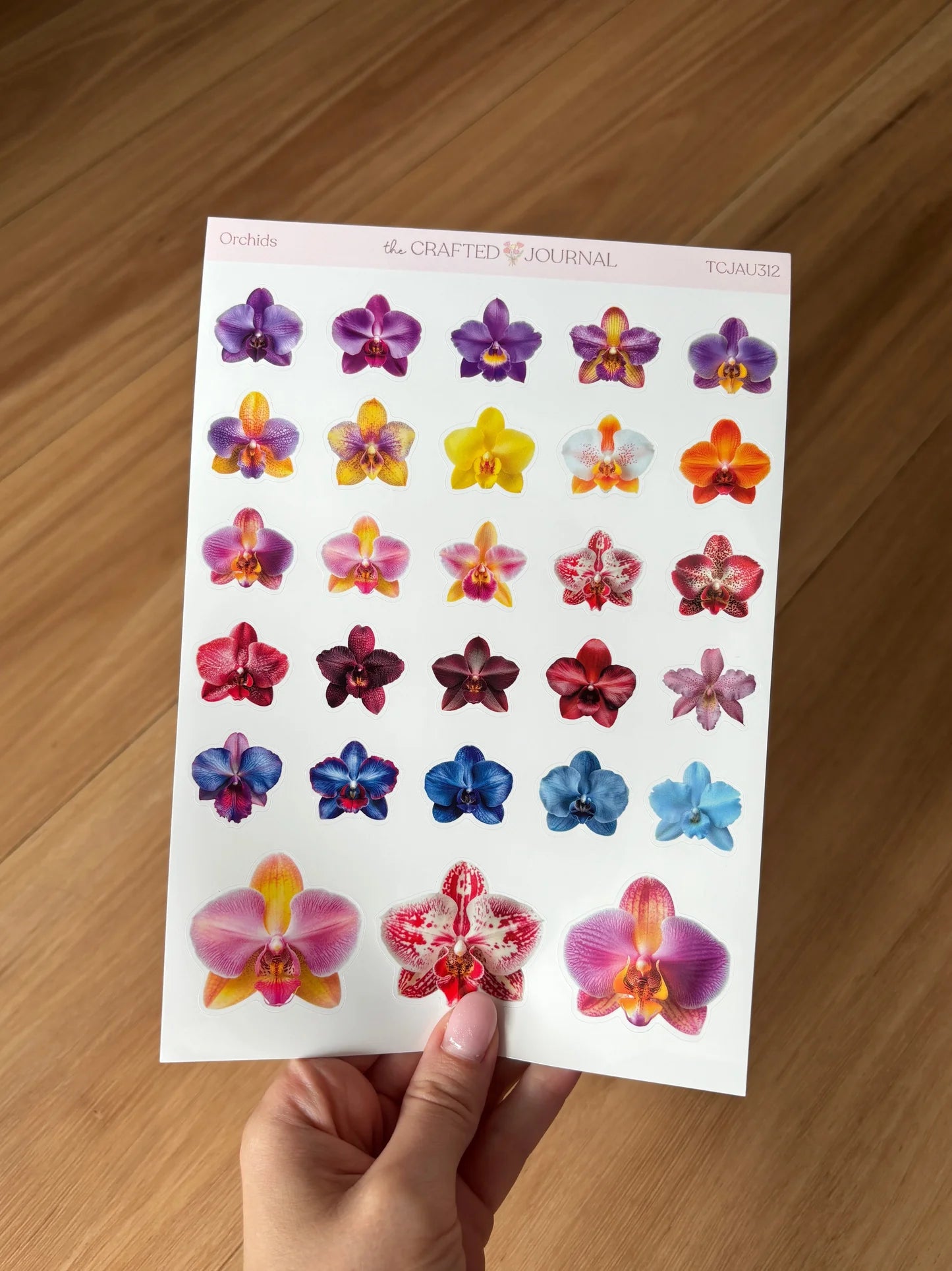 ORCHID STICKER SHEET