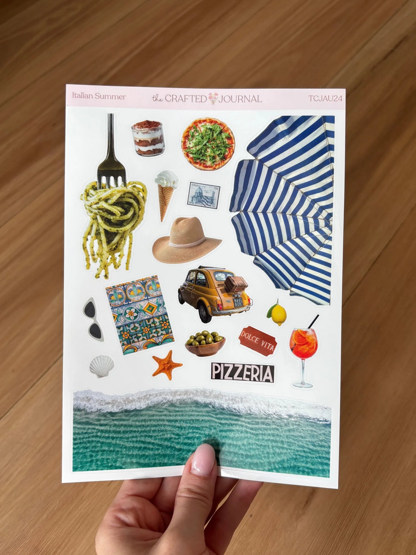 ITALIAN SUMMER STICKER SHEET