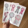 ROSETTE STICKER SHEET SET