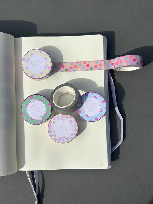 The Crafted Journal Pastel Polka Dot Washi Tape