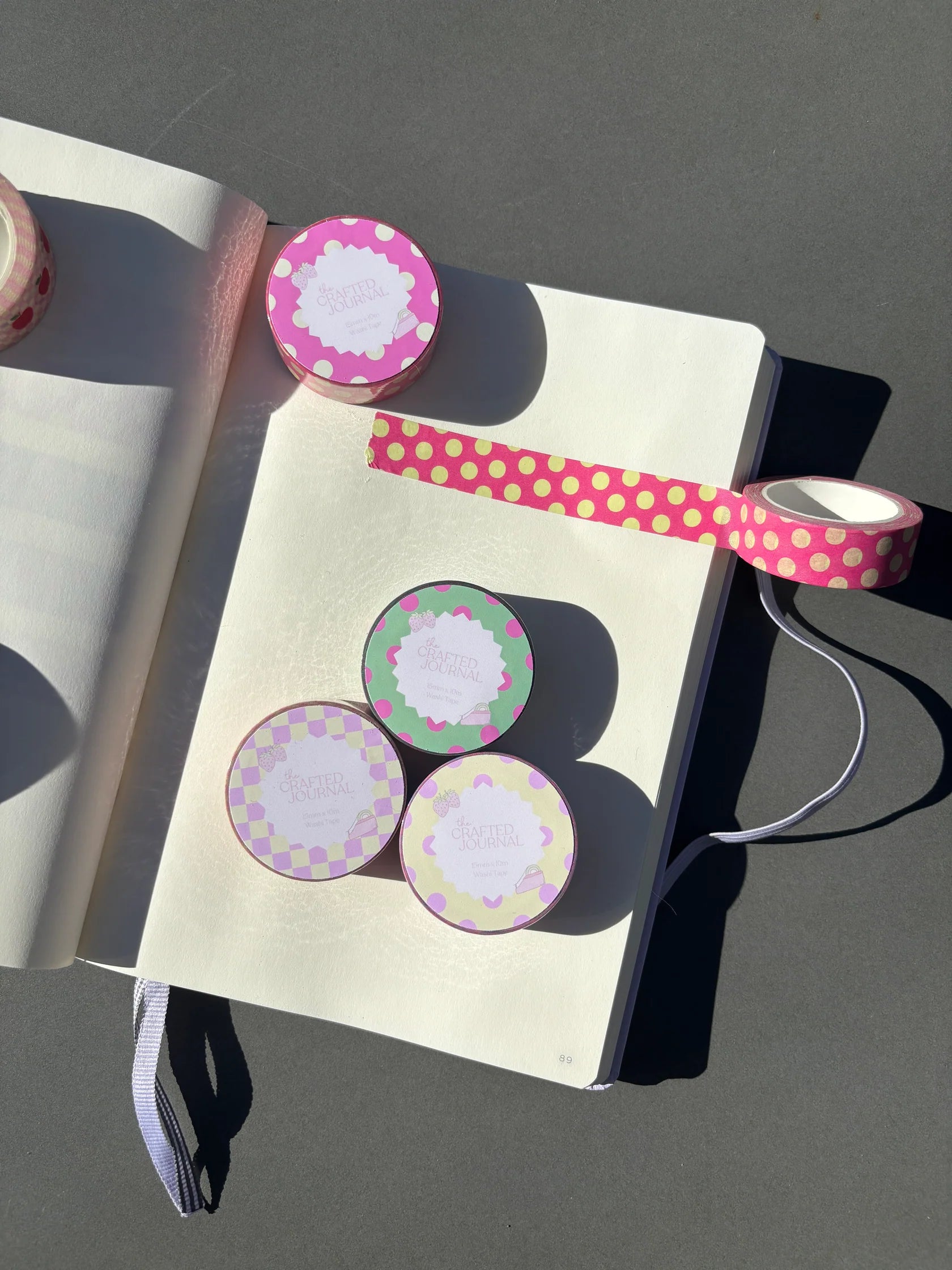VIBRANT PINK & YELLOW POLKA DOT | WASHI TAPE