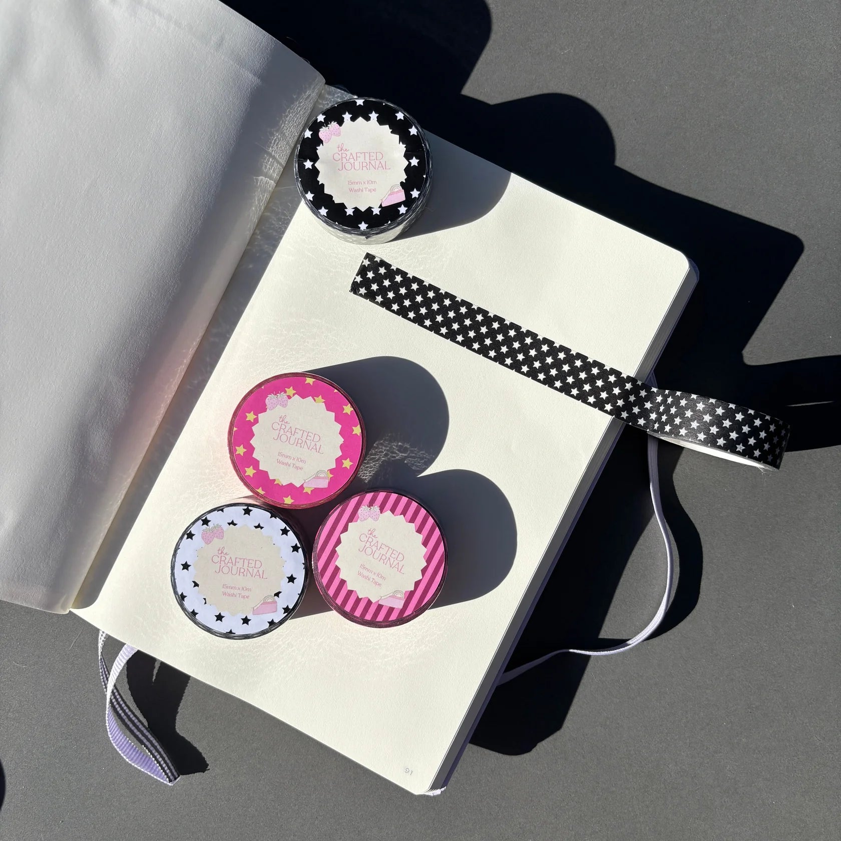 BLACK & WHITE STAR | WASHI TAPE