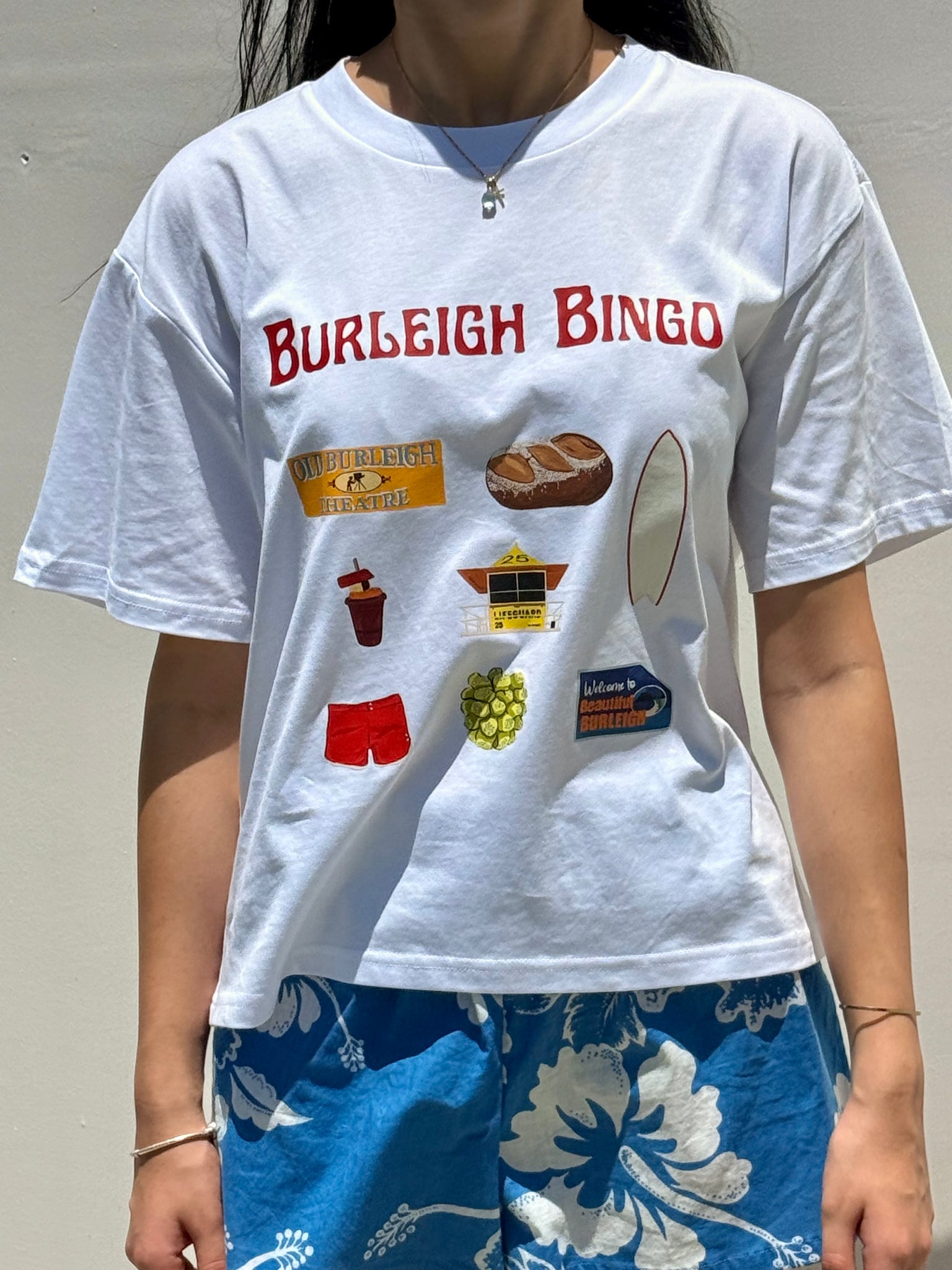 BURLEIGH BINGO TEE | WHITE