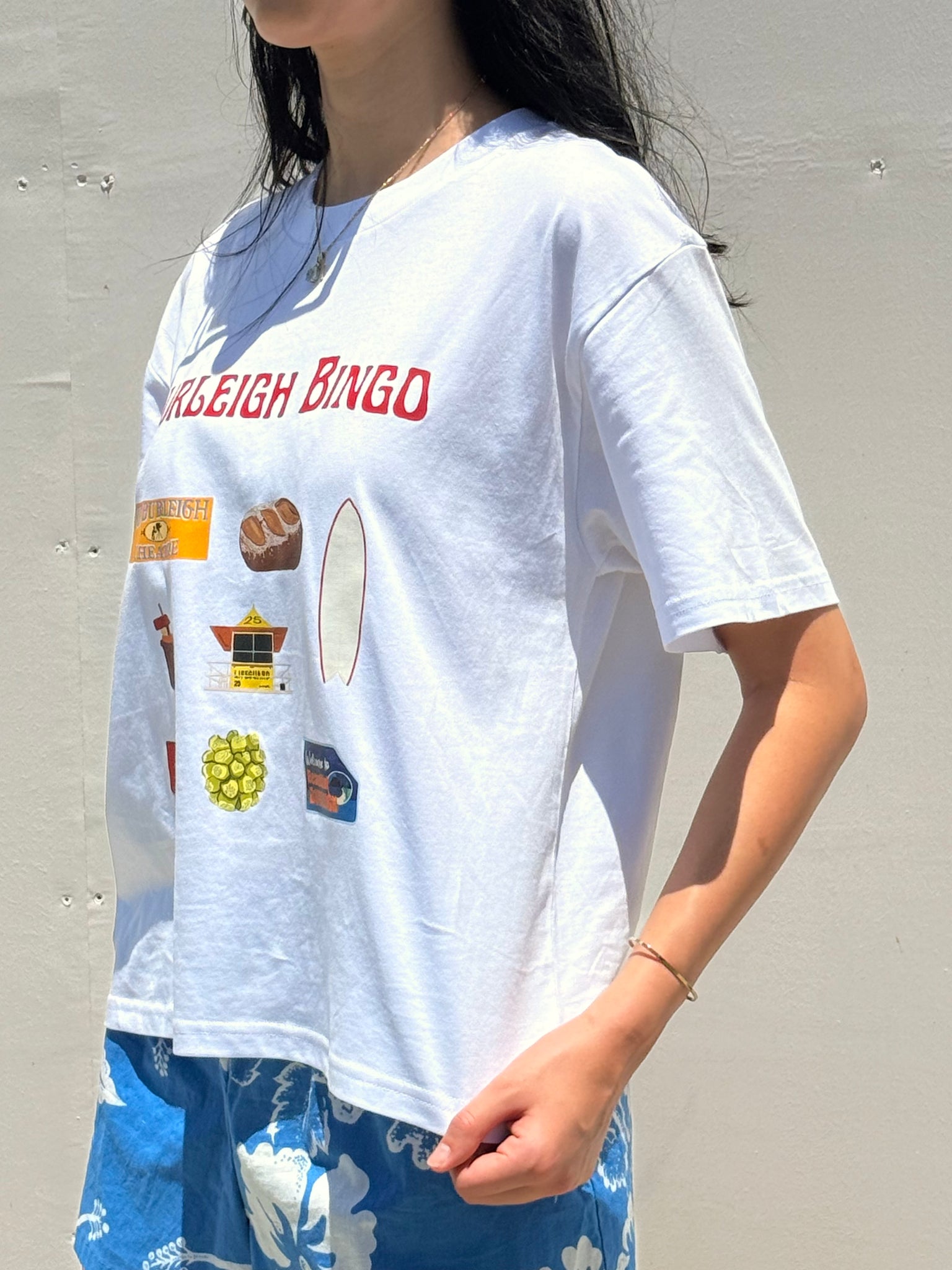 BURLEIGH BINGO TEE | WHITE