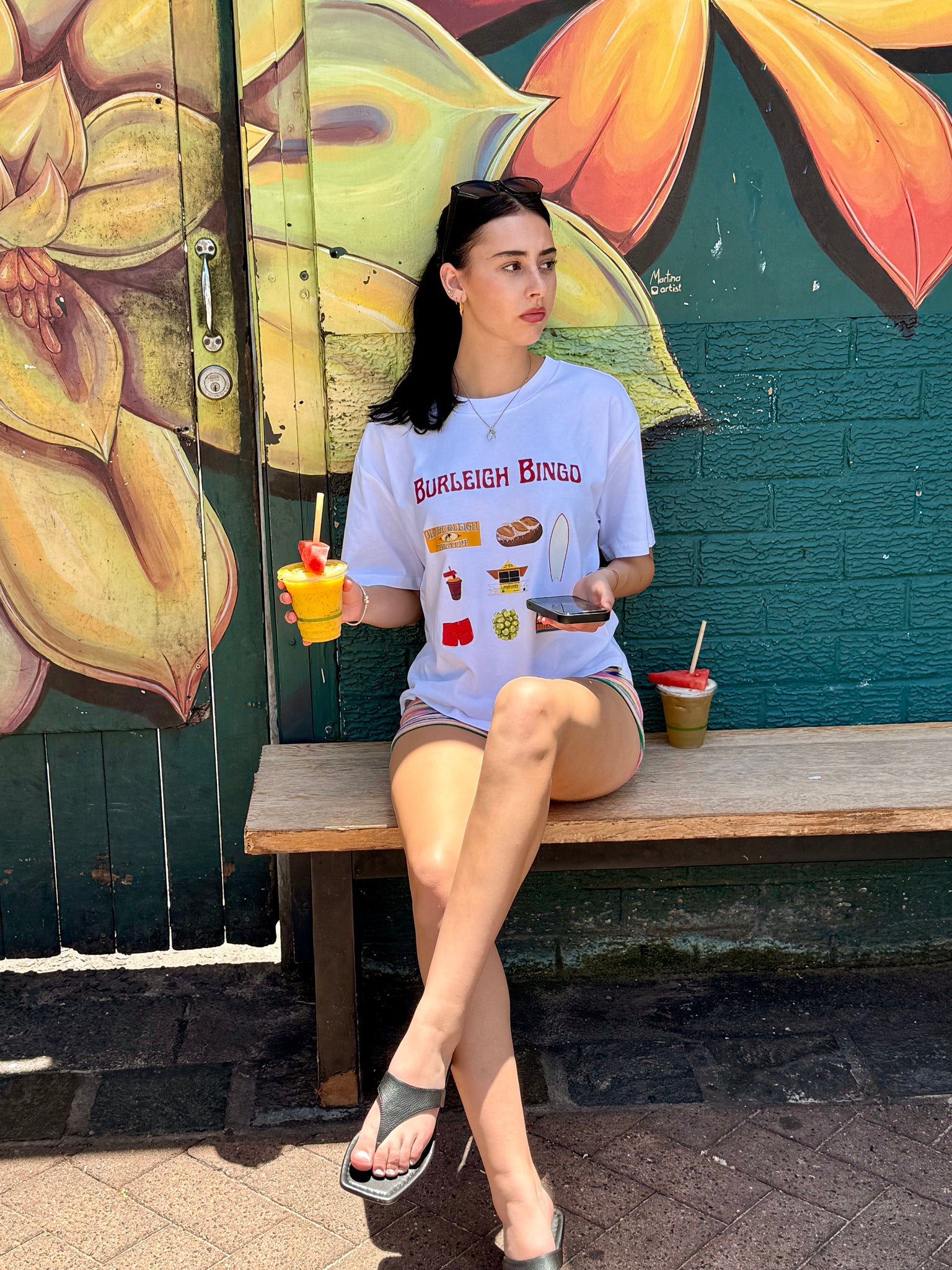 BURLEIGH BINGO TEE | WHITE