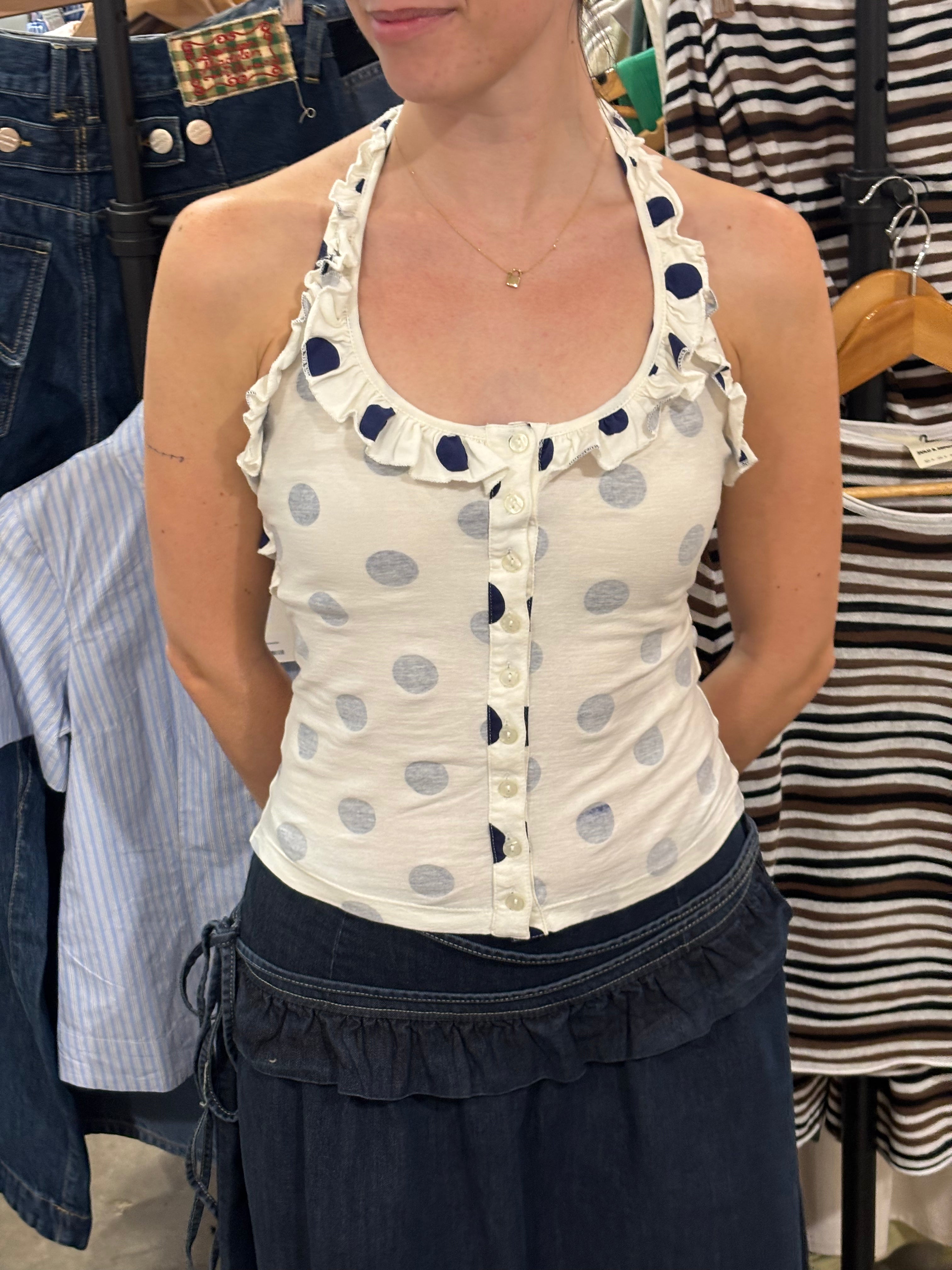 ZAZIE JERSEY HALTER | POLKA DOT