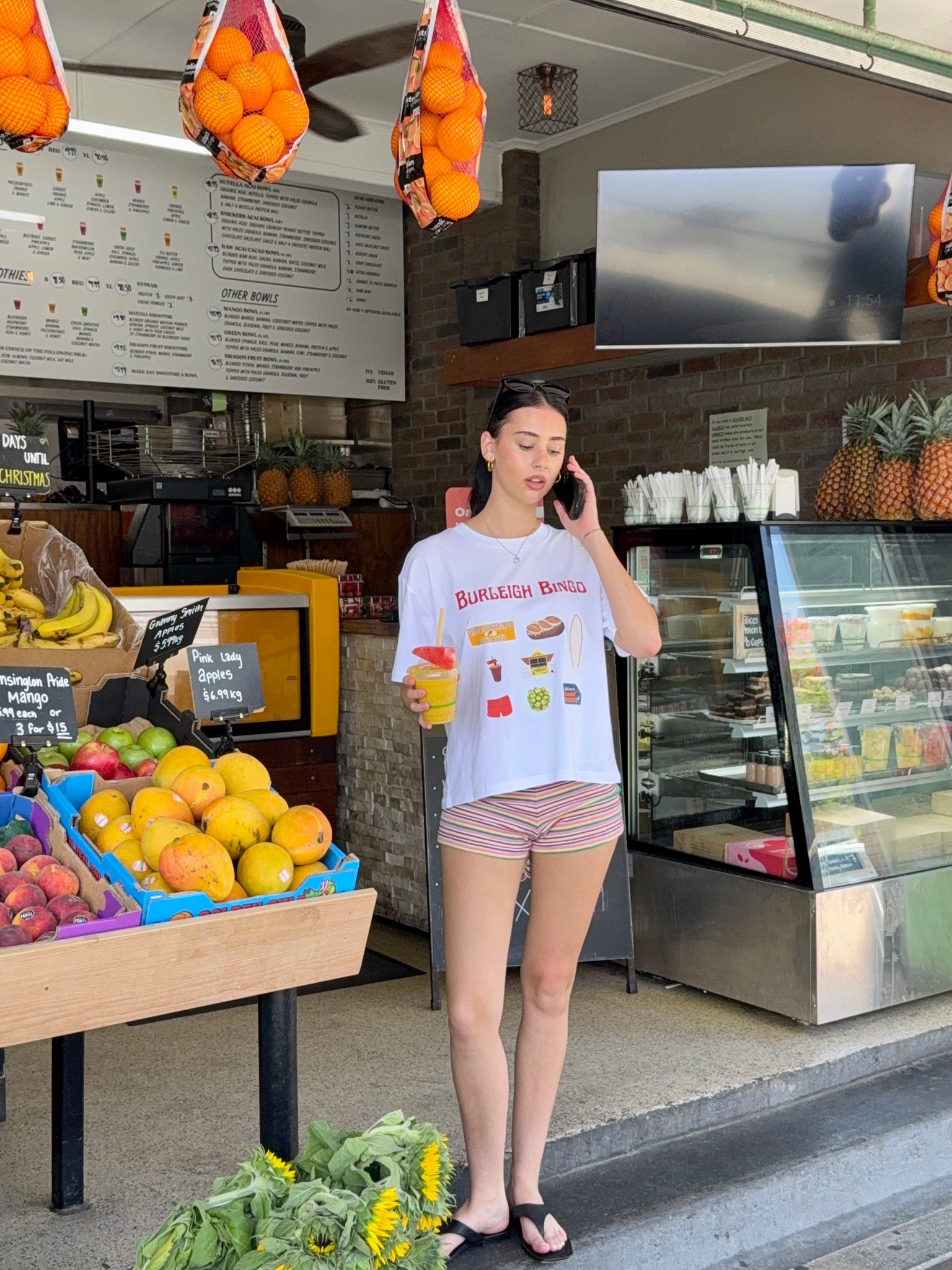 BURLEIGH BINGO TEE | WHITE