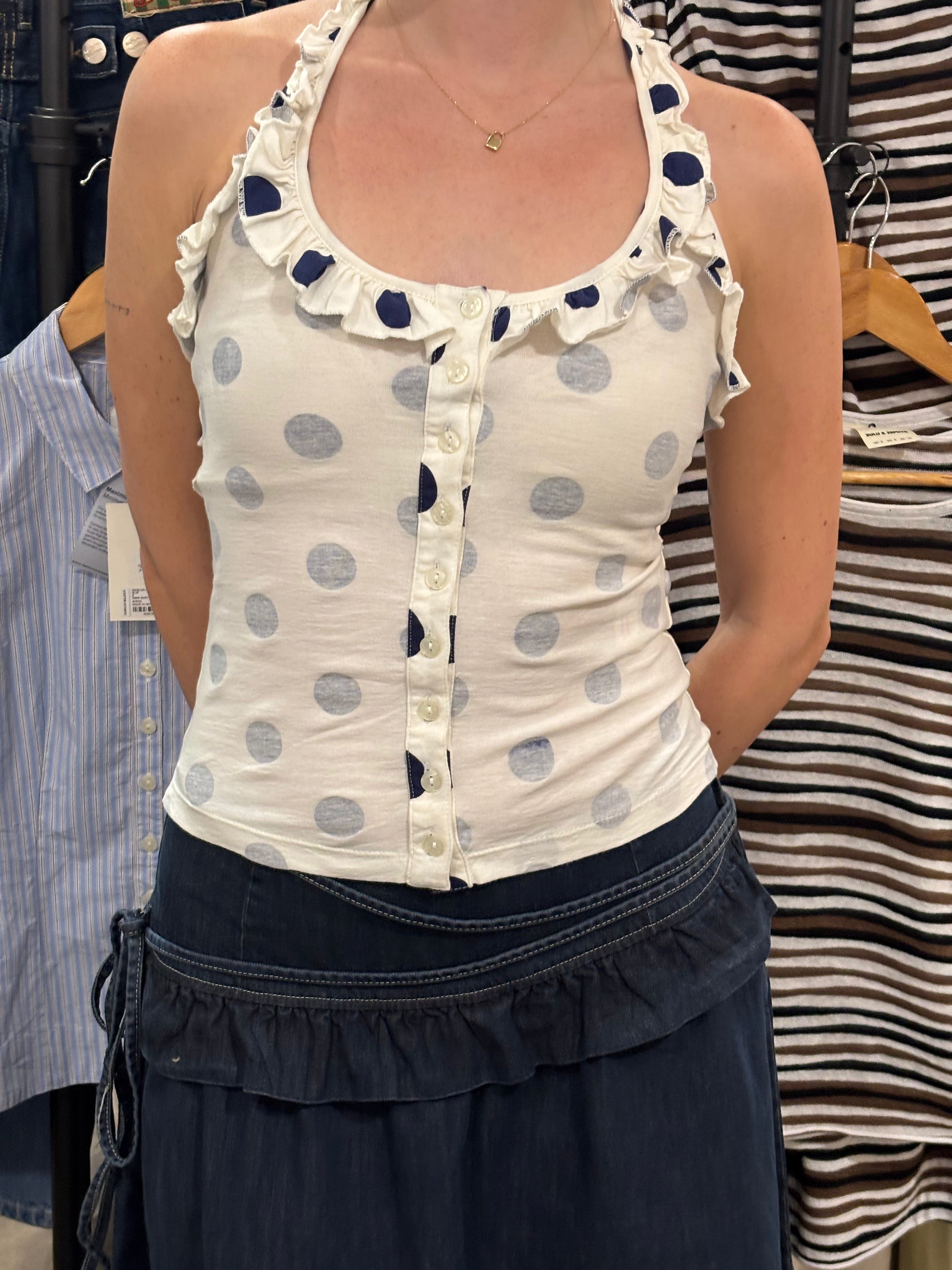 ZAZIE JERSEY HALTER | POLKA DOT