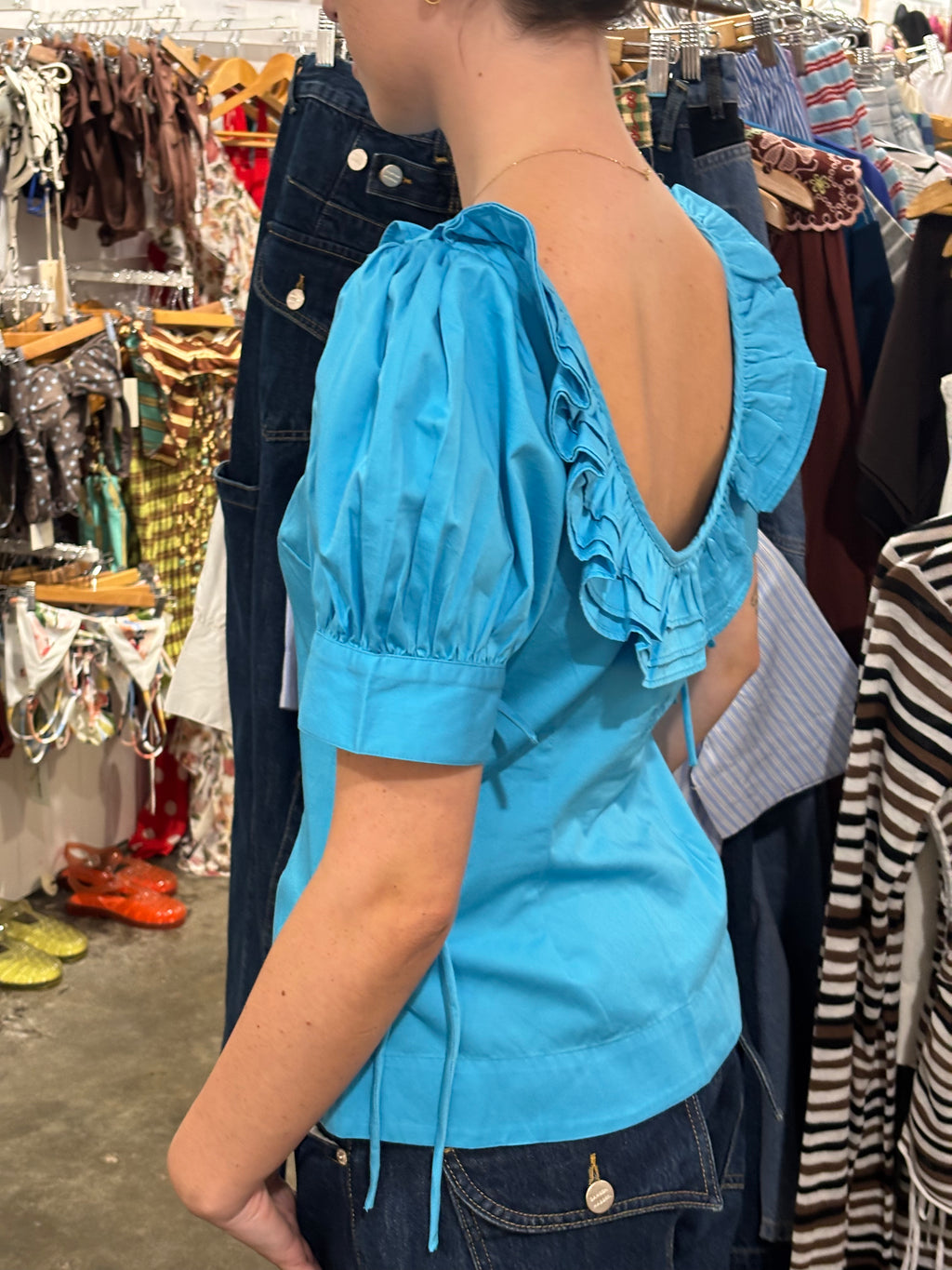 ANKE BLOUSE | RIVER BLUE