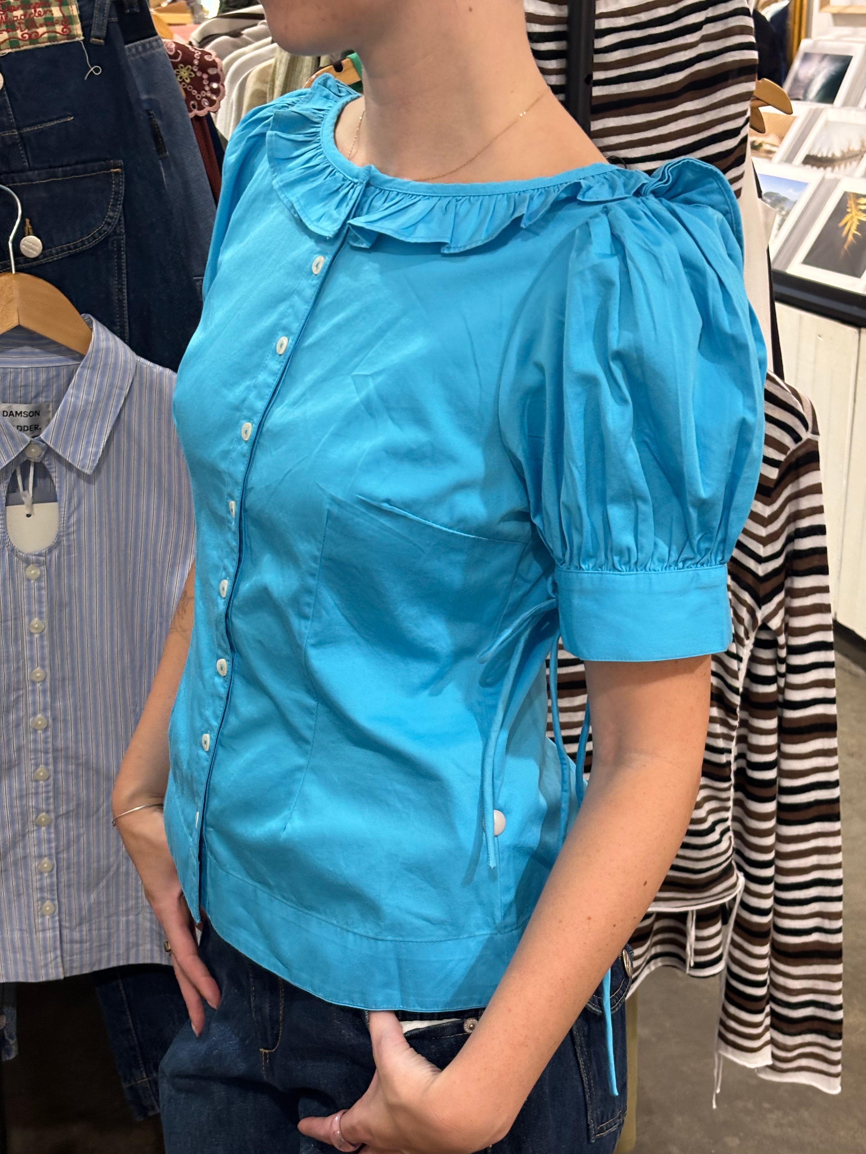 ANKE BLOUSE | RIVER BLUE