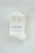 Le Bon Shoppe Cloud Sock White
