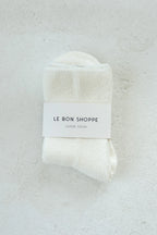 Le Bon Shoppe Cloud Sock White