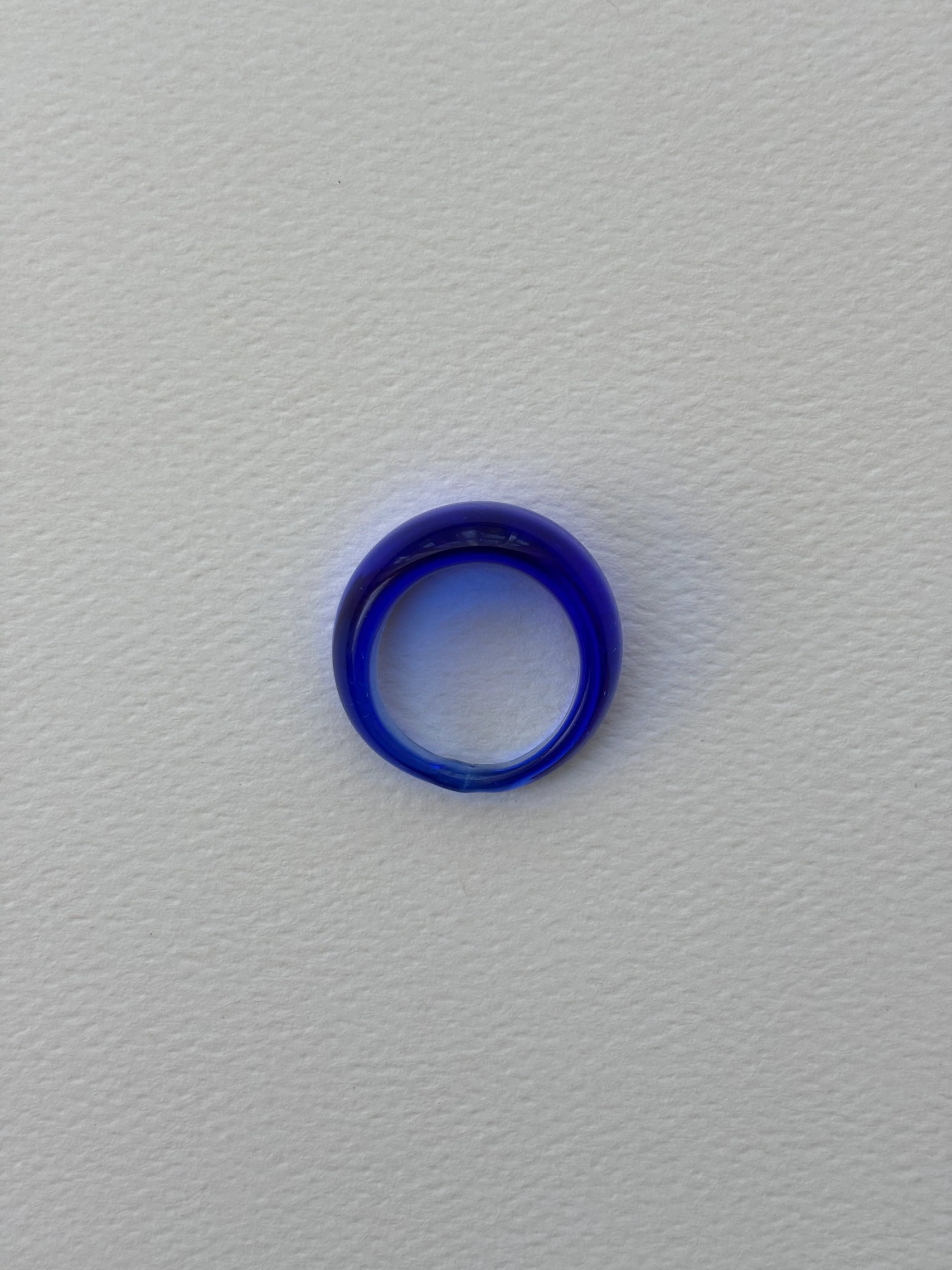 GLASS RING | COBALT