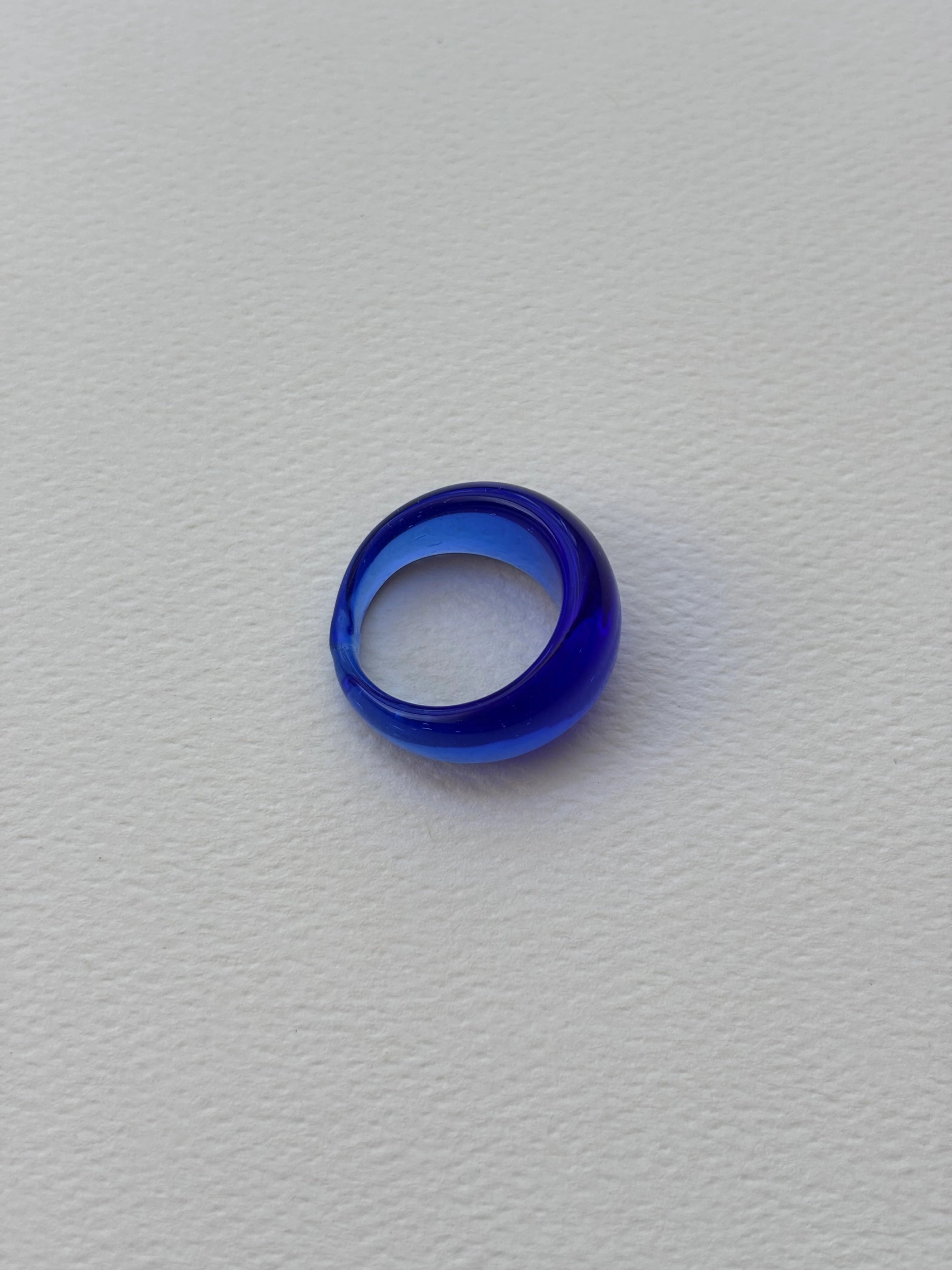 GLASS RING | COBALT
