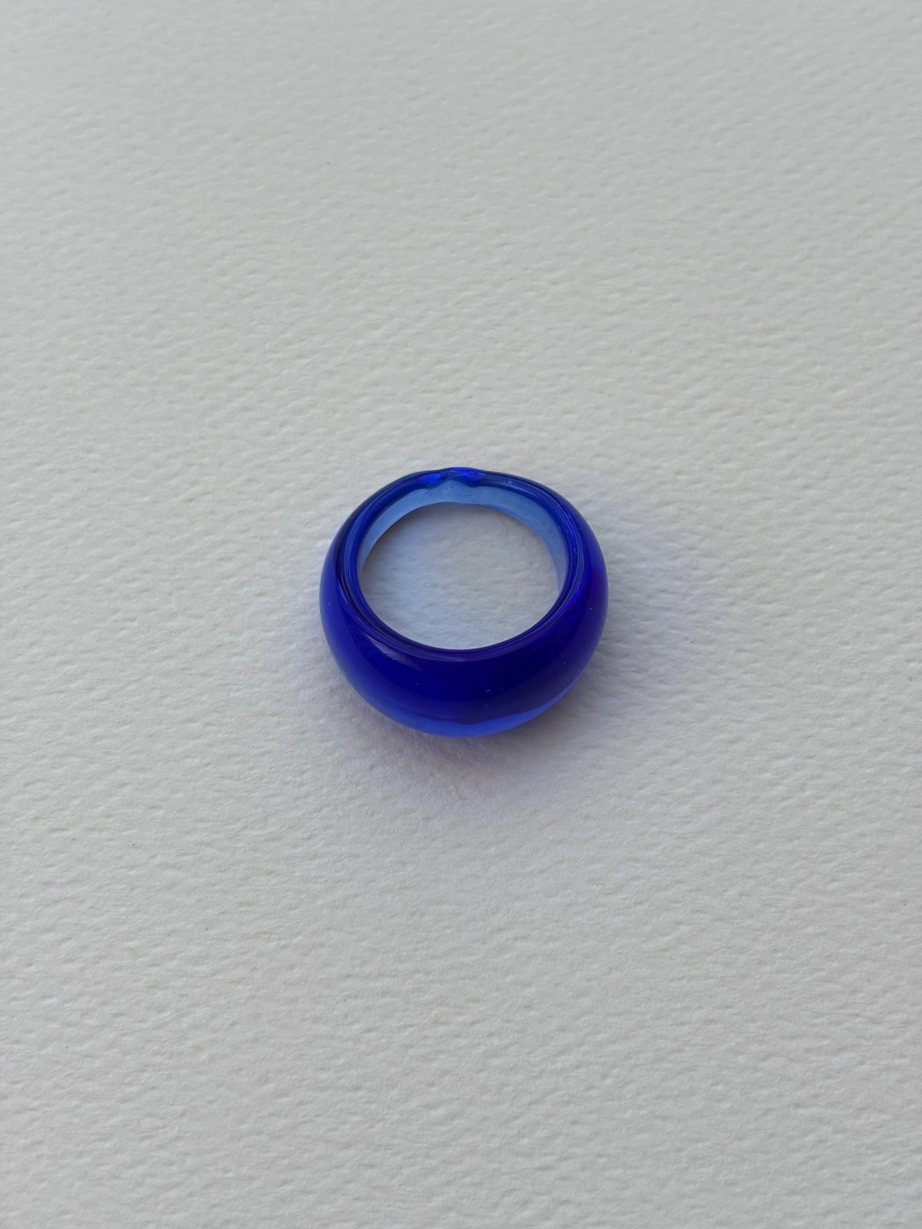 GLASS RING | COBALT
