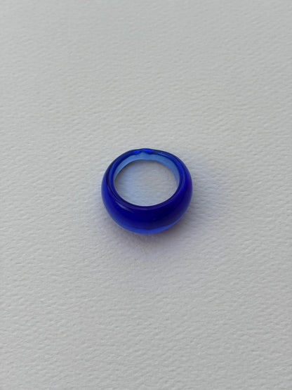 GLASS RING | COBALT